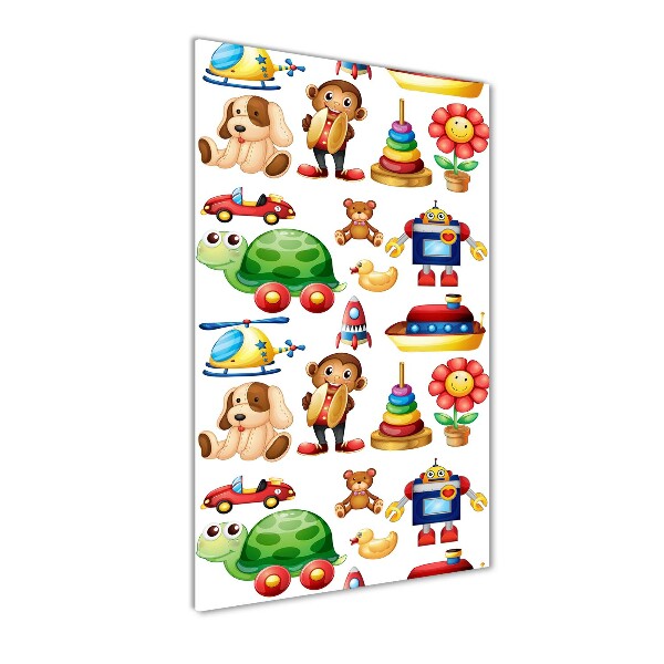 Quadro di vetro verticale Giocattoli
