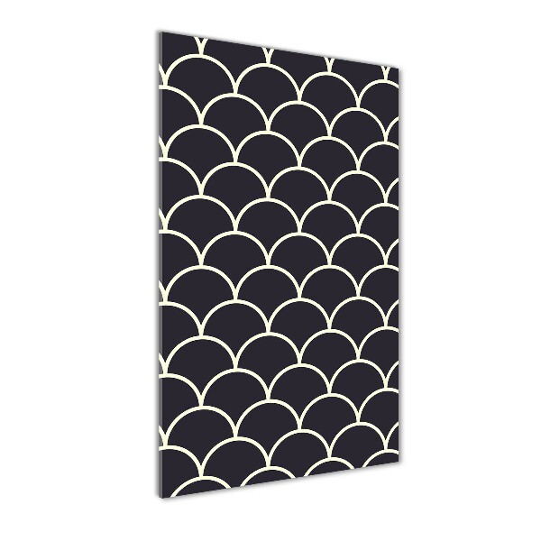 Quadro in vetro verticale Squame di pesce