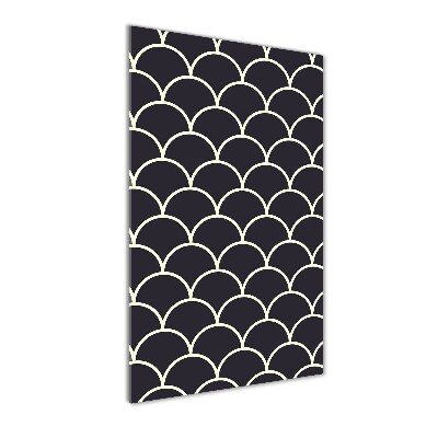 Quadro in vetro verticale Squame di pesce
