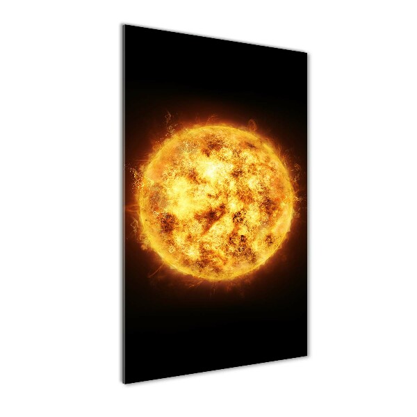 Quadro di vetro verticale Sole