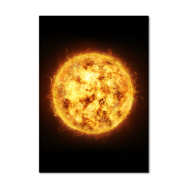 Quadro di vetro verticale Sole