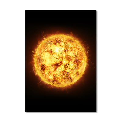 Quadro di vetro verticale Sole