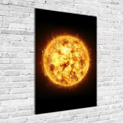 Quadro di vetro verticale Sole