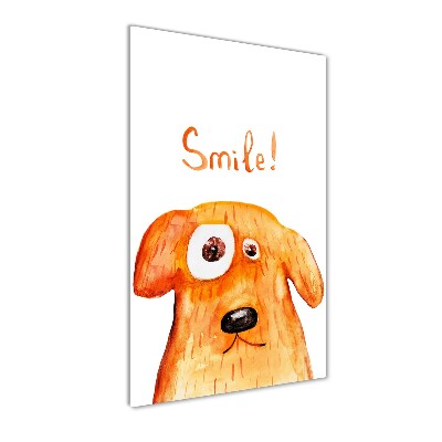 Quadro vetro verticale Cane