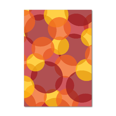 Quadro in vetro verticale Cerchi colorati