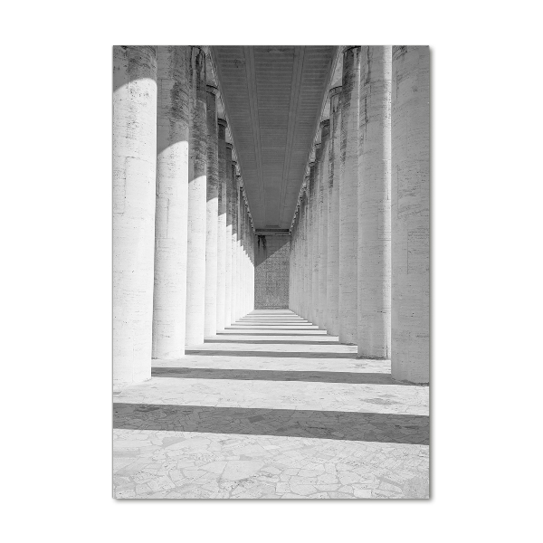 Quadro in vetro verticale Corridoio