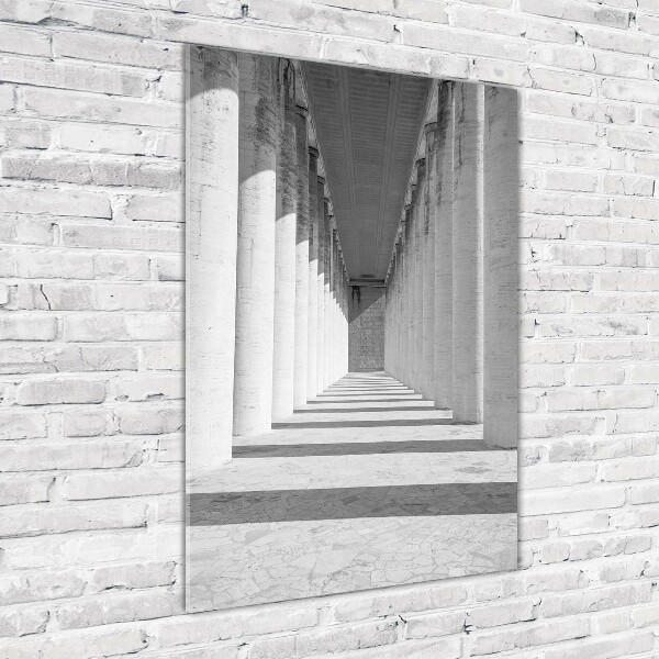 Quadro in vetro verticale Corridoio