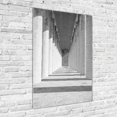 Quadro in vetro verticale Corridoio