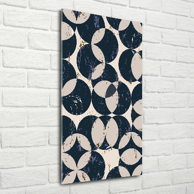 Quadro di vetro verticale Sfondo geometrico