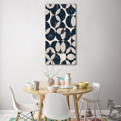 Quadro di vetro verticale Sfondo geometrico