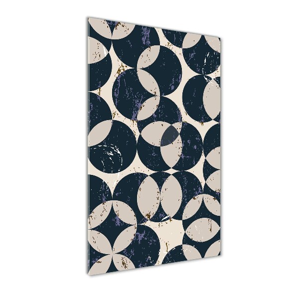 Quadro di vetro verticale Sfondo geometrico