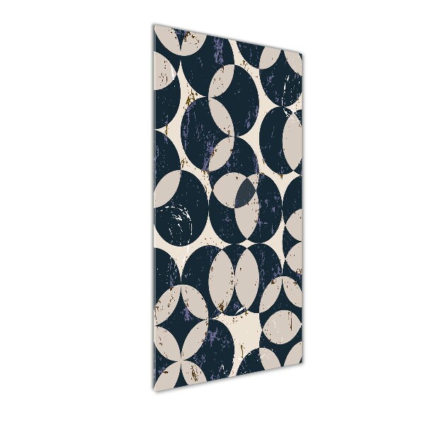 Quadro di vetro verticale Sfondo geometrico