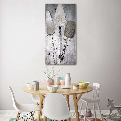 Quadro vetro verticale Utensili in metallo