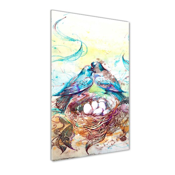 Quadro vetro verticale Famiglia