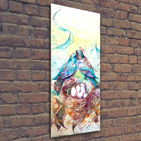 Quadro vetro verticale Famiglia