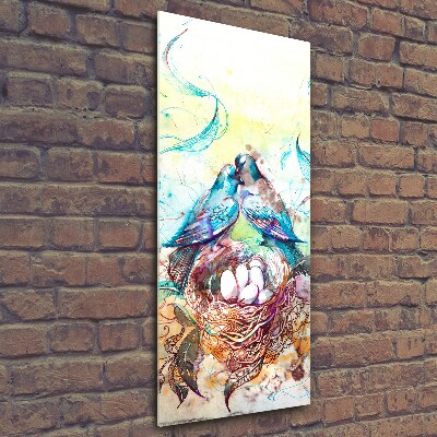 Quadro vetro verticale Famiglia