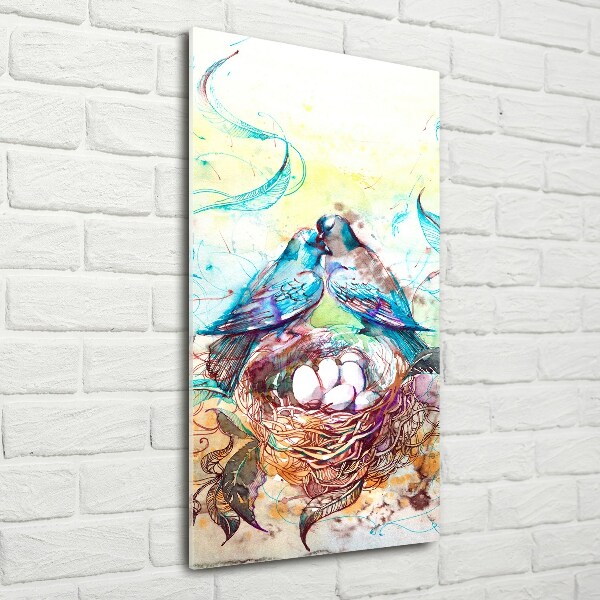 Quadro vetro verticale Famiglia