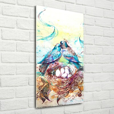 Quadro vetro verticale Famiglia