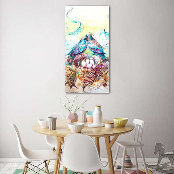 Quadro vetro verticale Famiglia