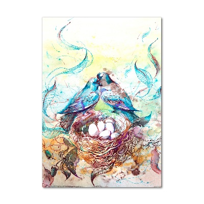 Quadro vetro verticale Famiglia