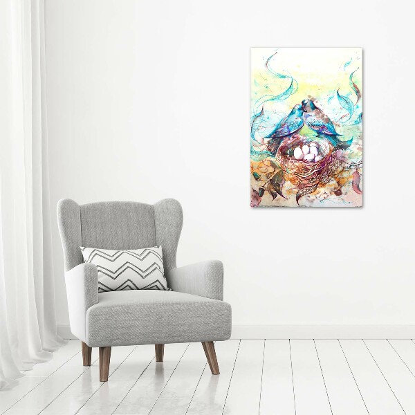 Quadro vetro verticale Famiglia