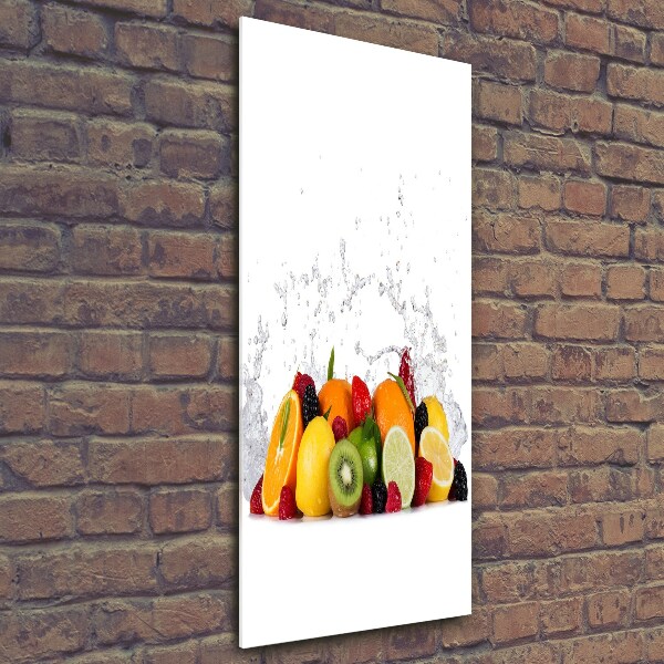 Quadro di vetro verticale Frutta