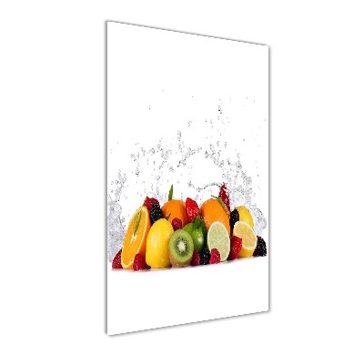 Quadro di vetro verticale Frutta