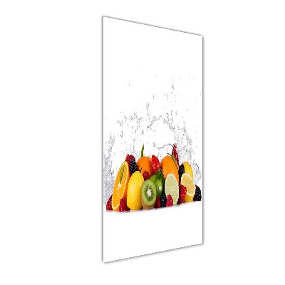 Quadro di vetro verticale Frutta