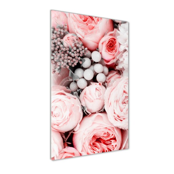 Quadro vetro verticale Un mazzo di fiori