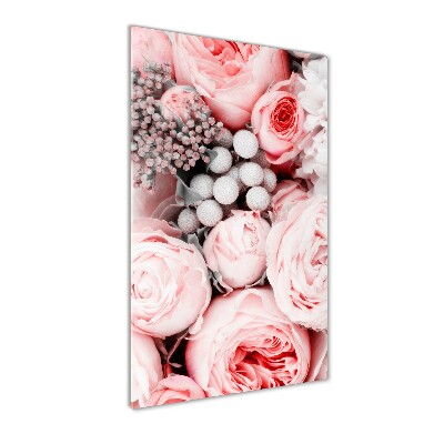 Quadro vetro verticale Un mazzo di fiori