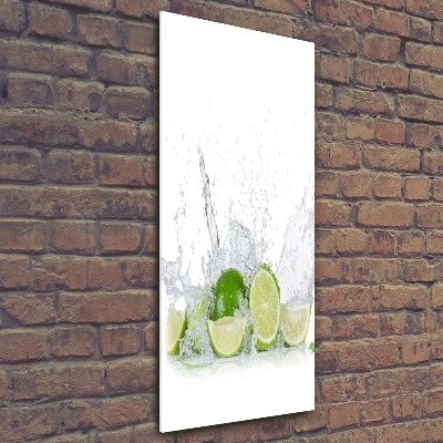 Quadro di vetro verticale Lime