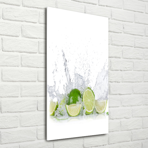 Quadro di vetro verticale Lime