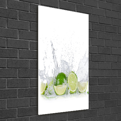 Quadro di vetro verticale Lime