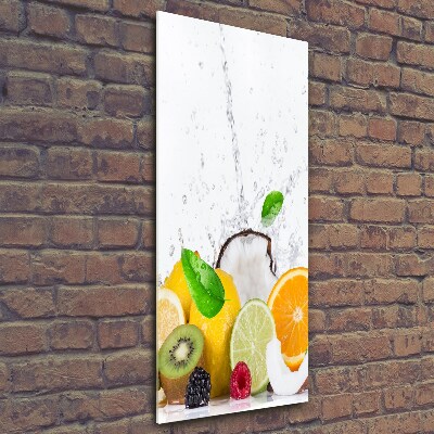 Quadro vetro verticale Frutta