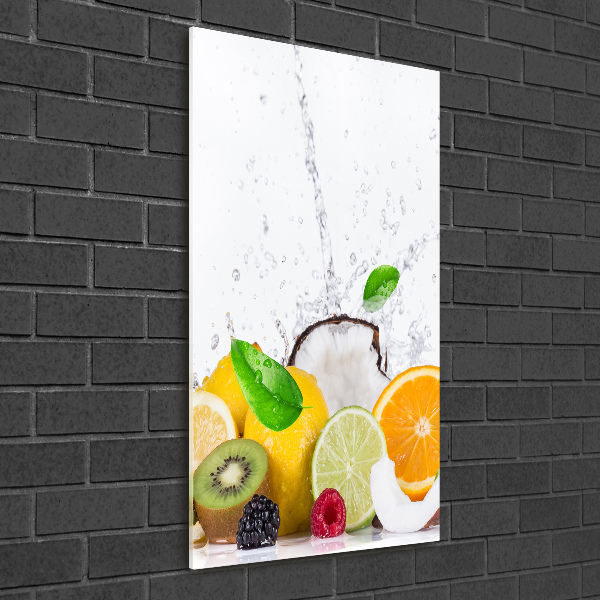 Quadro vetro verticale Frutta
