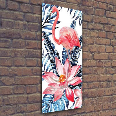 Quadro vetro verticale Fiori hawaiani