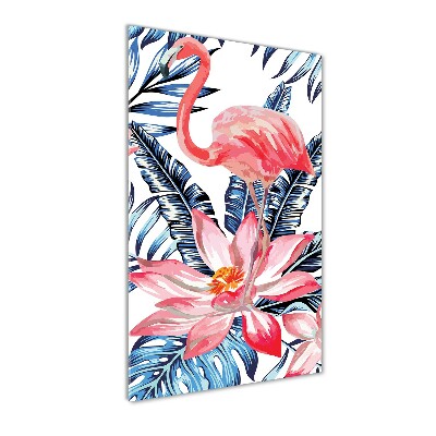 Quadro vetro verticale Fiori hawaiani