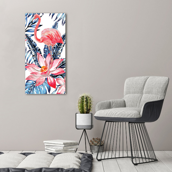 Quadro vetro verticale Fiori hawaiani