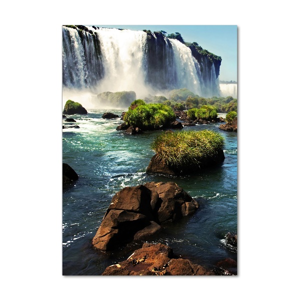 Quadro vetro verticale Cascata di Igazu