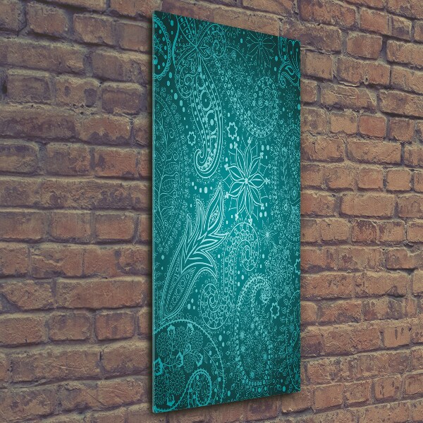 Quadro in vetro verticale Ornamenti