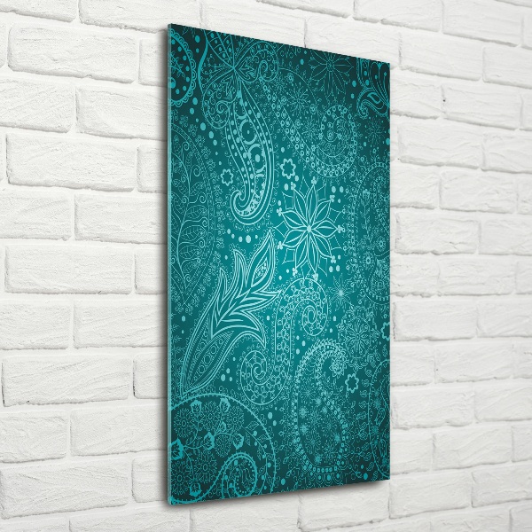 Quadro in vetro verticale Ornamenti