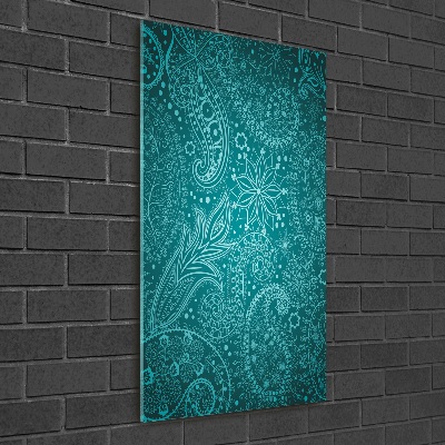 Quadro in vetro verticale Ornamenti