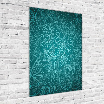 Quadro in vetro verticale Ornamenti