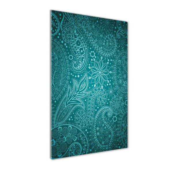 Quadro in vetro verticale Ornamenti