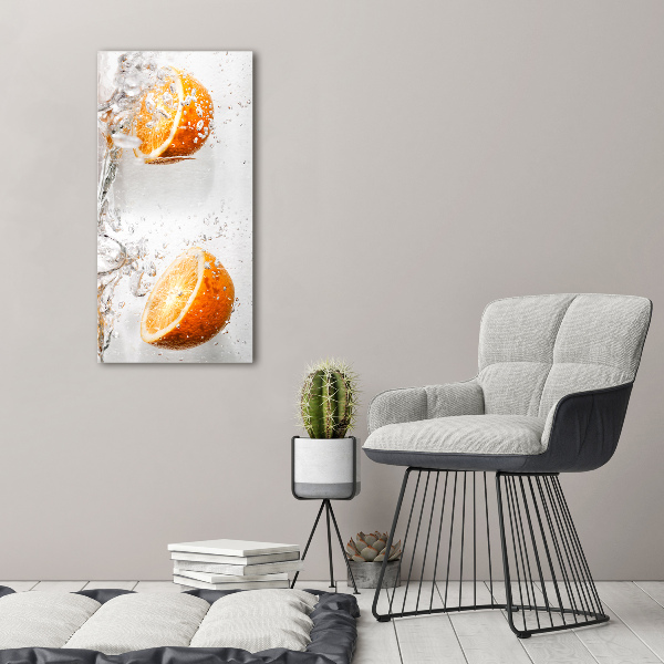 Quadro vetro verticale Arance
