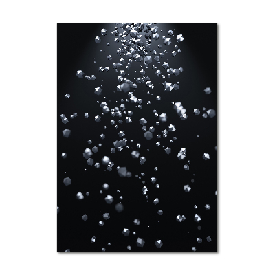 Quadro in vetro verticale Astrazione 3D