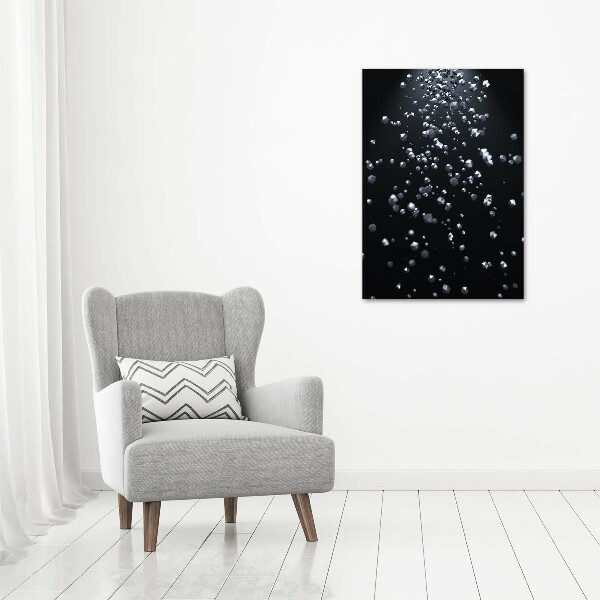 Quadro in vetro verticale Astrazione 3D