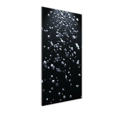 Quadro in vetro verticale Astrazione 3D