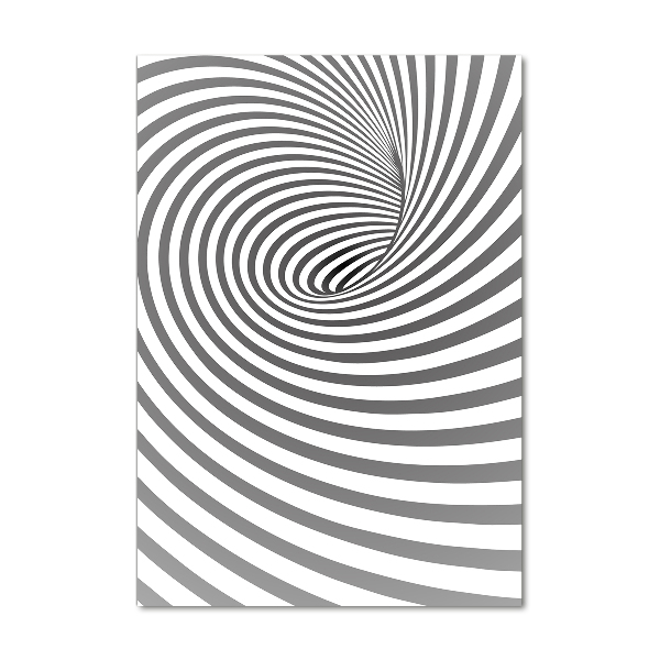 Quadro vetro verticale Spirale a strisce
