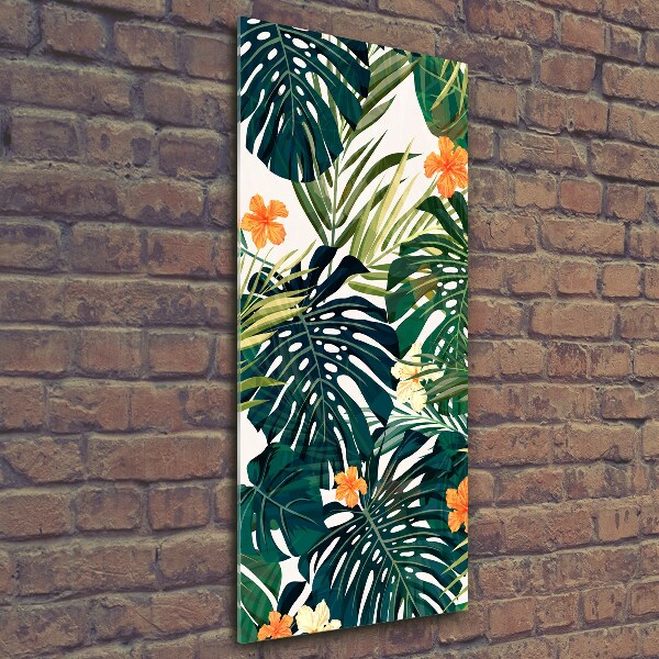 Quadro in vetro verticale Modello hawaiano